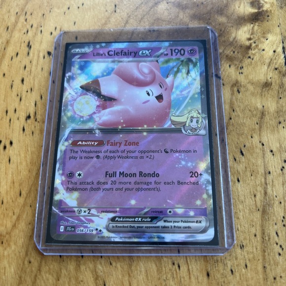 Other - Lillie's Clefairy ex 056/159 Sv09: Journey Together Holo Pokemon NM/Mint